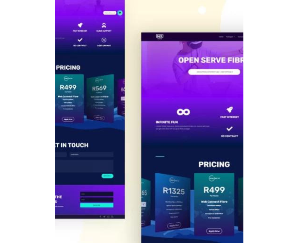 Previous website design
